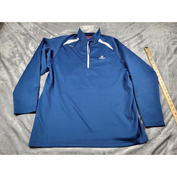Sun Mountain Outerwear 1/4 Zip‎ Mens XL Blue Diamond Oak Golf Resort Pullover - Picture 1 of 8